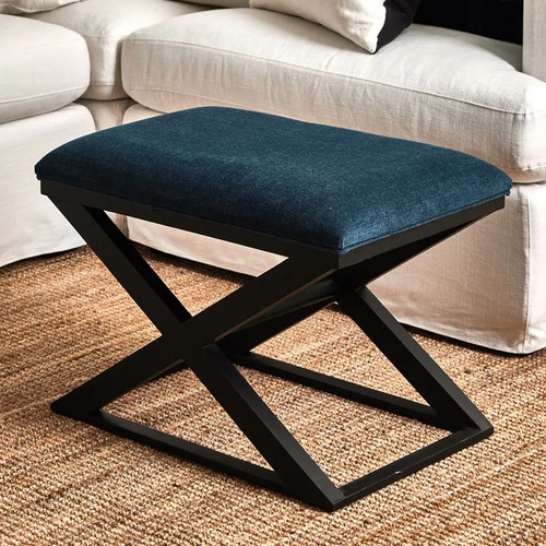 Cross store leg ottoman